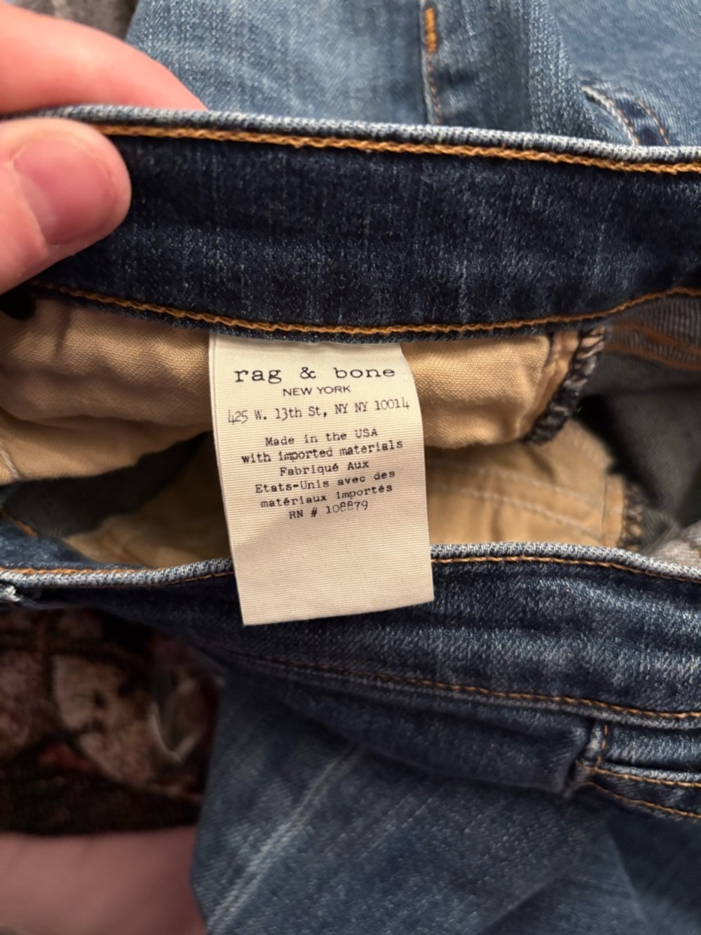 Rag & Bone Jeans The Dre Flannel plaid Patchwork denim jeans size 26 - Picture 12 of 13